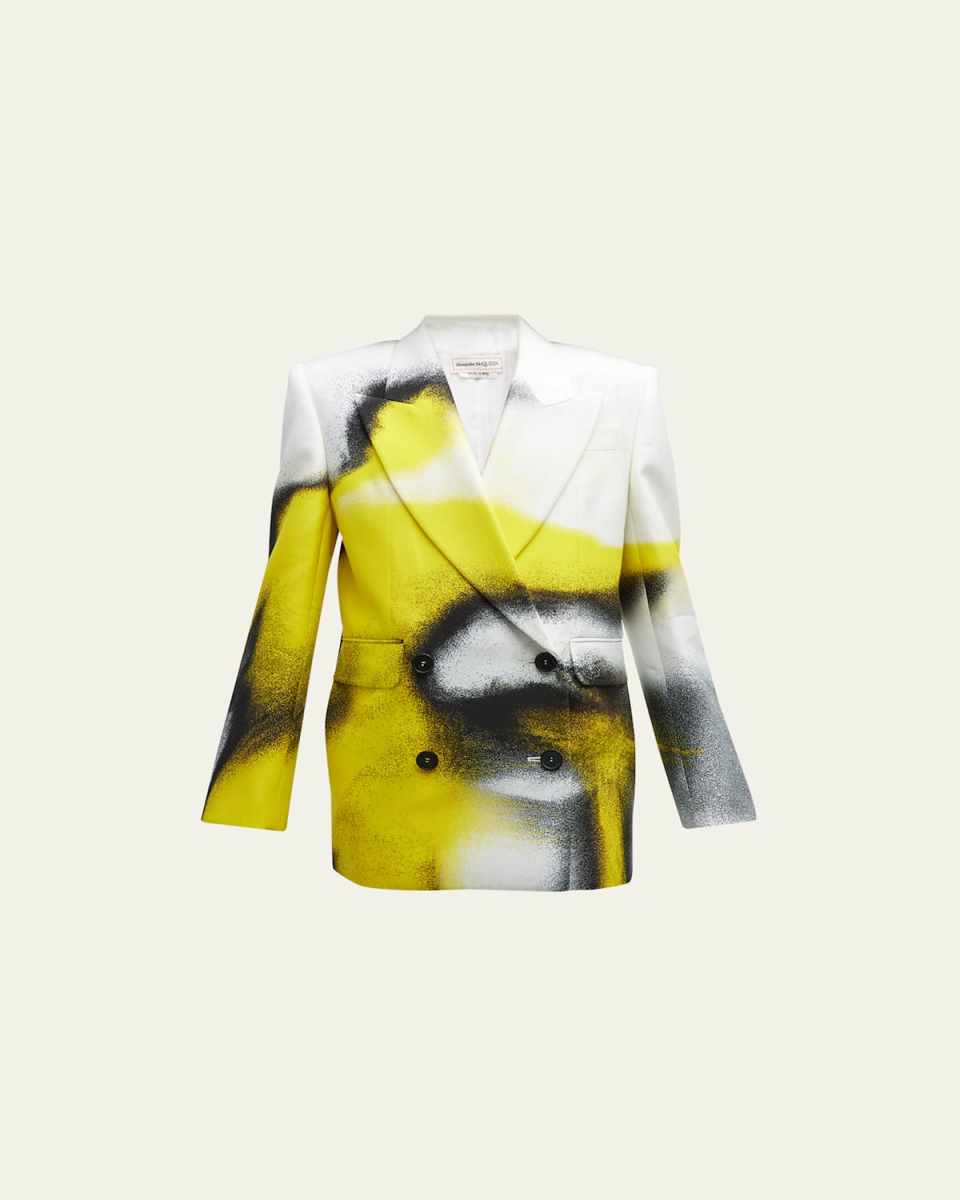 Printed Boxy Cady Jacket